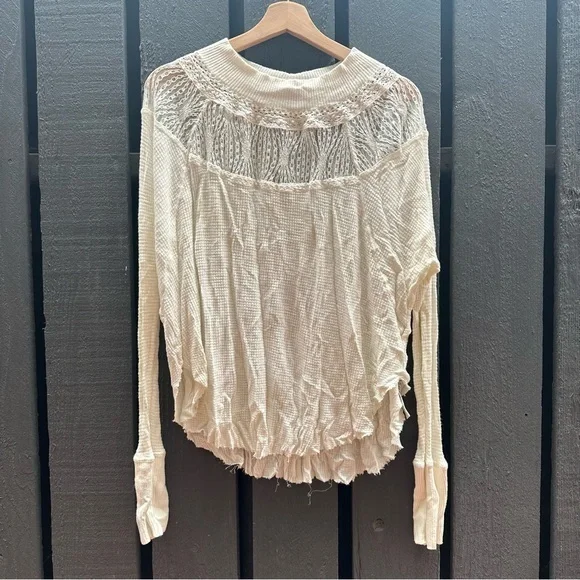 Free people knit boho sweater top - Picture 1 of 6